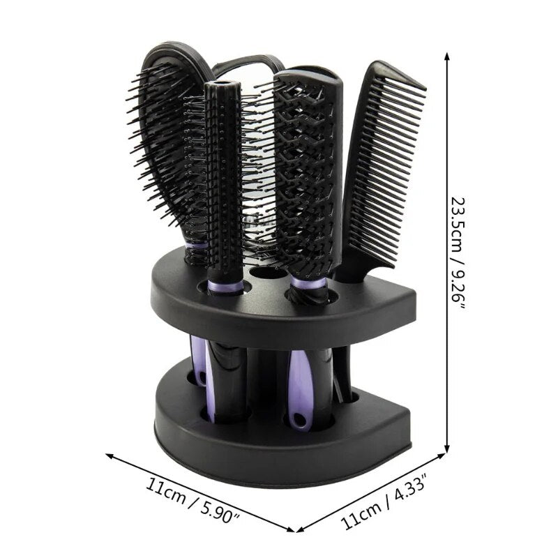 5 Pcs Salon Hair Styling Set for Women with Stand