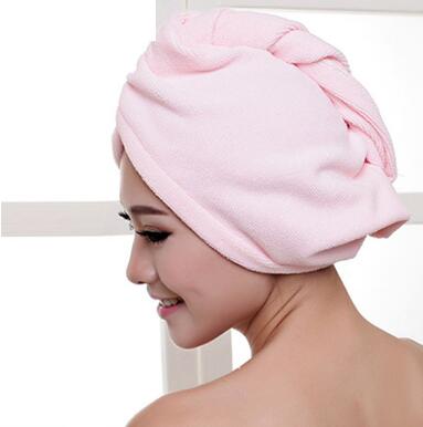 Women Super Absorbent Microfiber Bath Towel Hair Dry Cap