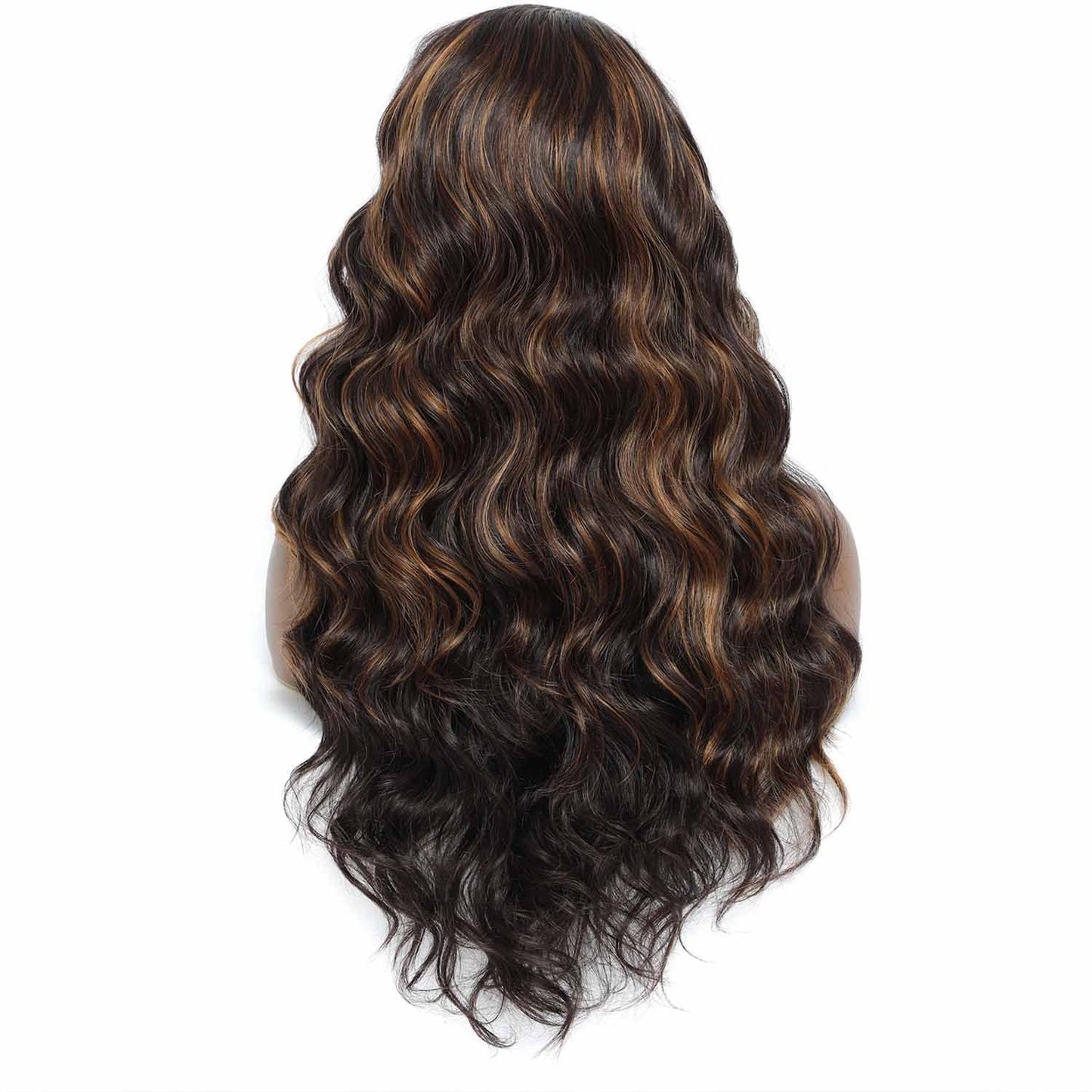 Lace Front Center Split Synthetic Long Wavy Wig