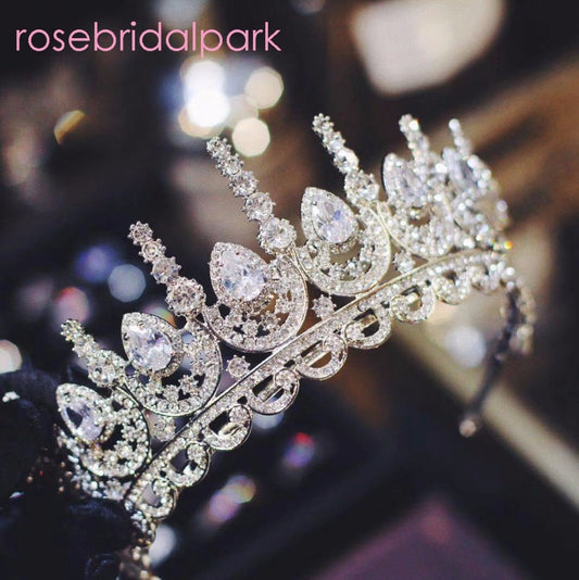 Rosebridalpark Zircon Gorgeous Bridal Tiara