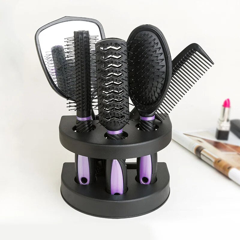 5 Pcs Salon Hair Styling Set for Women with Stand