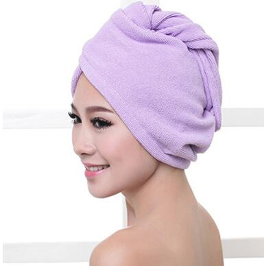 Women Super Absorbent Microfiber Bath Towel Hair Dry Cap