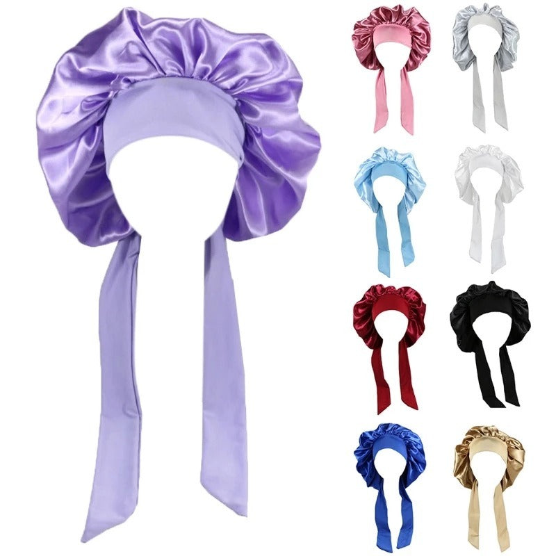 Women Silk Sleeping Cap in Assorted Colors