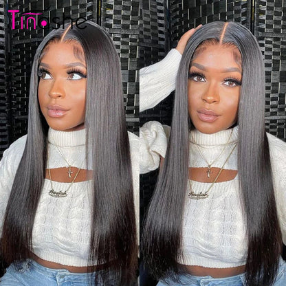 Straight HD Lace Front Human Hair Wig For Women