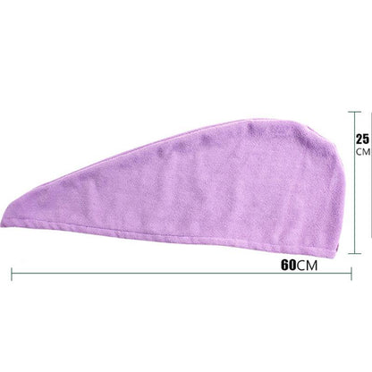 Women Super Absorbent Microfiber Bath Towel Hair Dry Cap