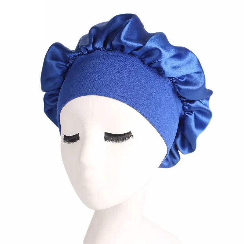 1pc Satin Hair Bonnet Sleeping Cap in Assorted Colors