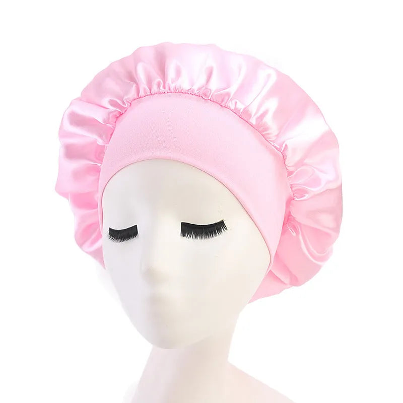 1pc Satin Hair Bonnet Sleeping Cap in Assorted Colors