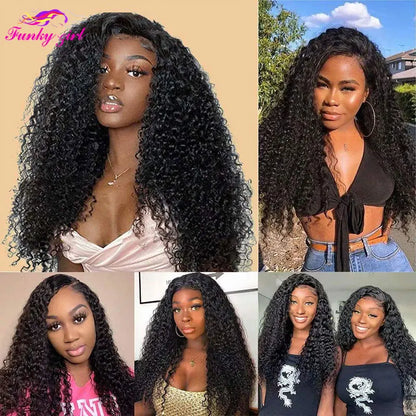 Kinky Curly U Part Brazilian Human Hair Wig