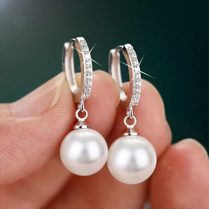 Natural Freshwater Pearl 925 Sterling Silver Earrings