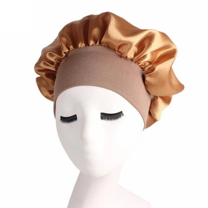 1pc Satin Hair Bonnet Sleeping Cap in Assorted Colors