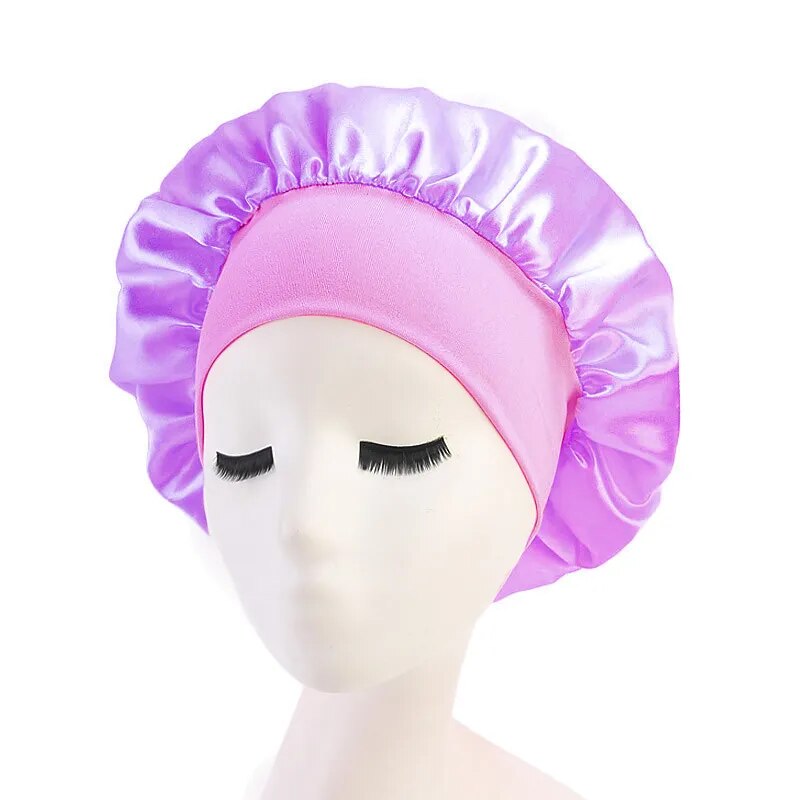 1pc Satin Hair Bonnet Sleeping Cap in Assorted Colors