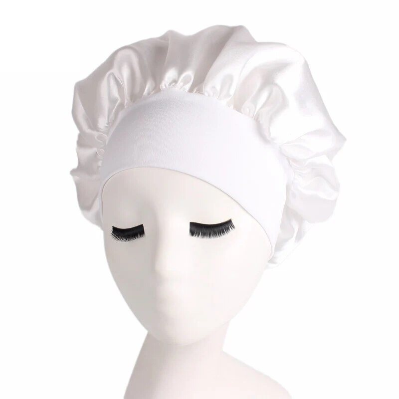 1pc Satin Hair Bonnet Sleeping Cap in Assorted Colors