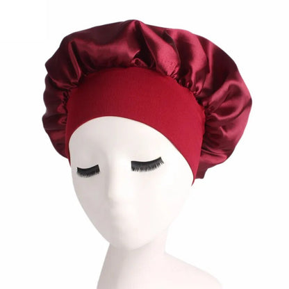 1pc Satin Hair Bonnet Sleeping Cap in Assorted Colors