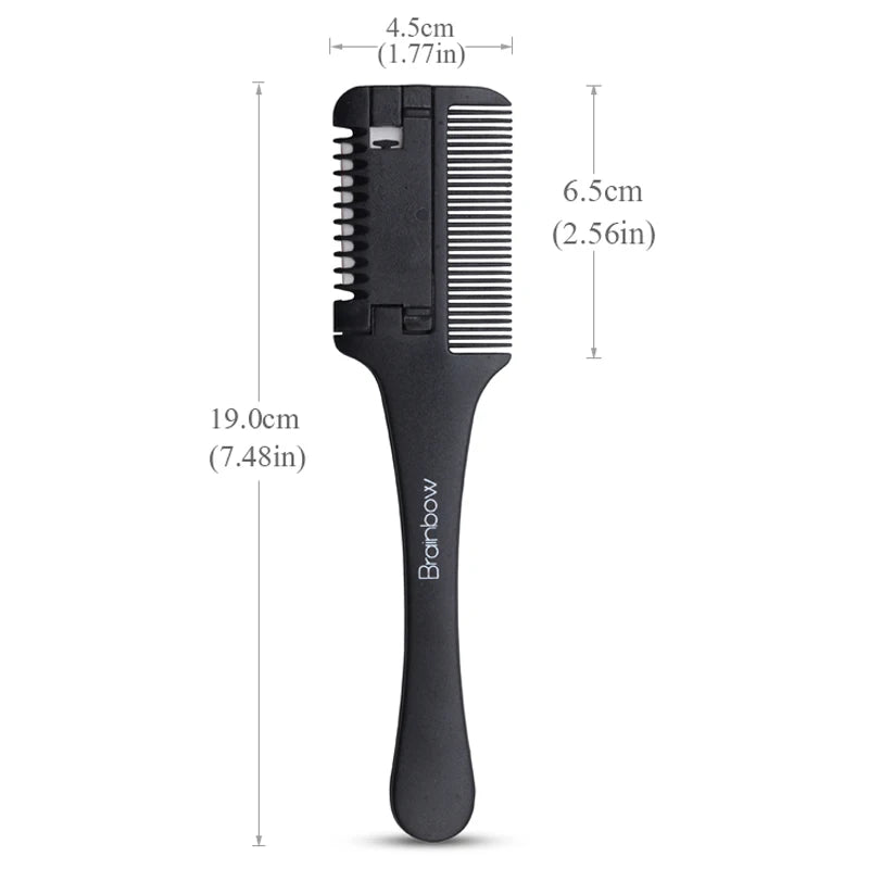 1PC Hair Thinning Comb with Razor Blades DIY Styling Tools